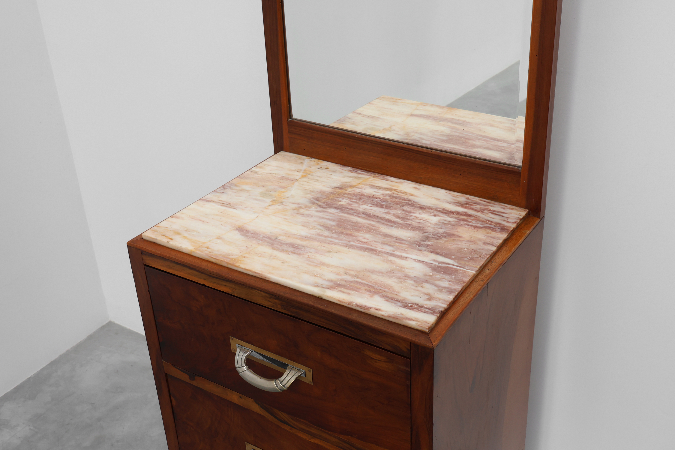 Art Deco Chest of drawers or dressing table with mirror, France 1930sthumbnail